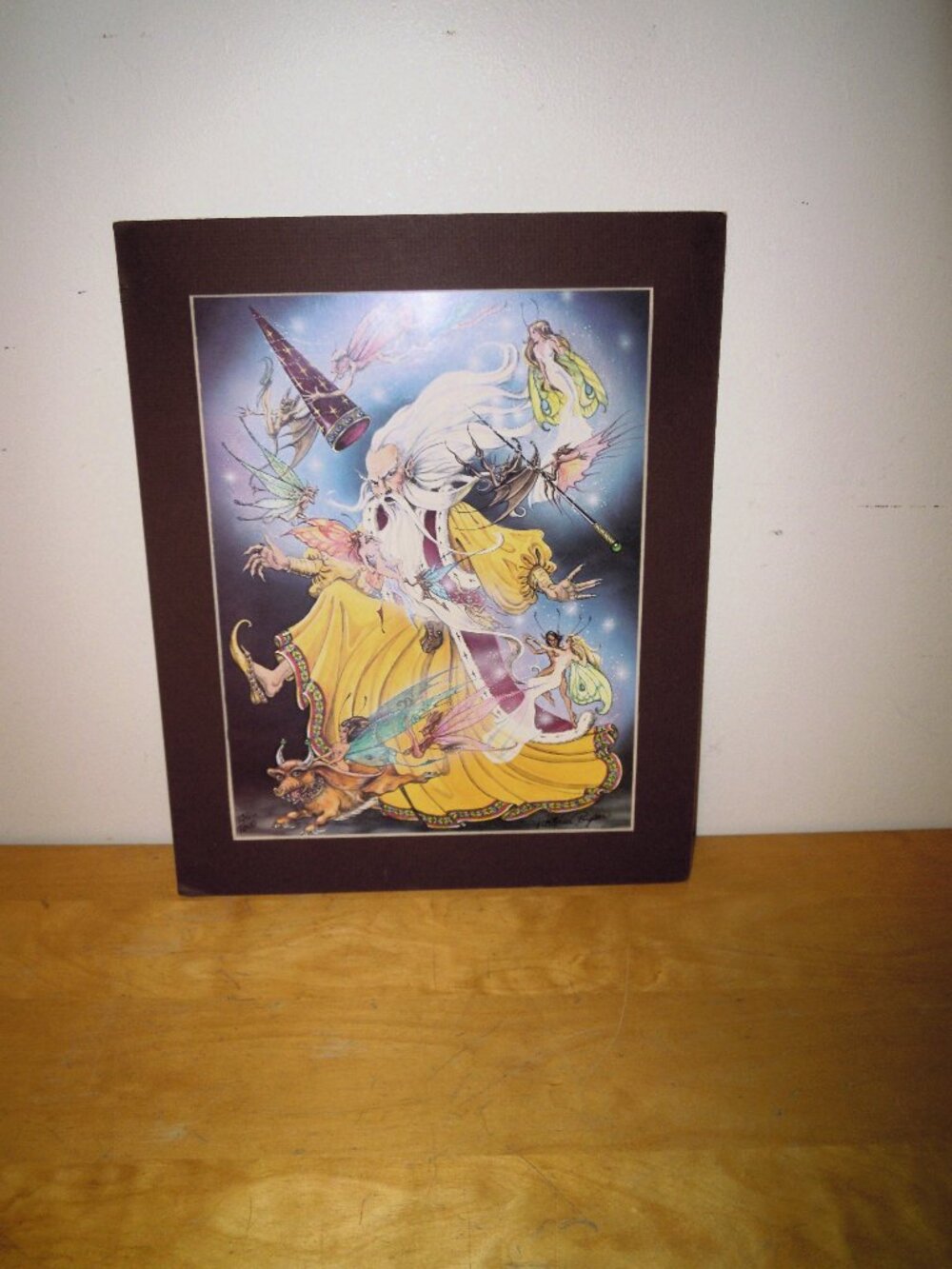 1981 Victoria Poyser Vintage Art LE Print SIGNED Fantasy Wizard Fairy 130/1000